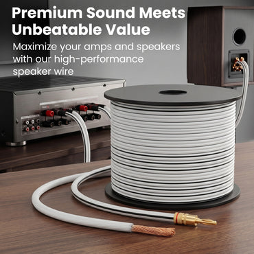 color_white | 18 Gauge CCA Speaker Wire, White 200 ft, image 7