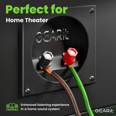 12 Gauge Speaker Wire, Speaker Cable 100ft for Car Audio, Home Theater, CCA