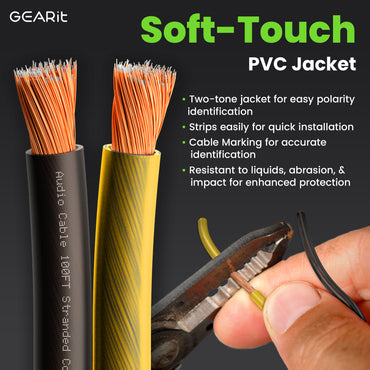 14 Gauge Speaker Wire CCA - Copper Clad Aluminum - Home Theater, Car Speakers & More