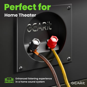 12 Gauge Speaker Wire, Speaker Cable 100ft for Car Audio, Home Theater, CCA