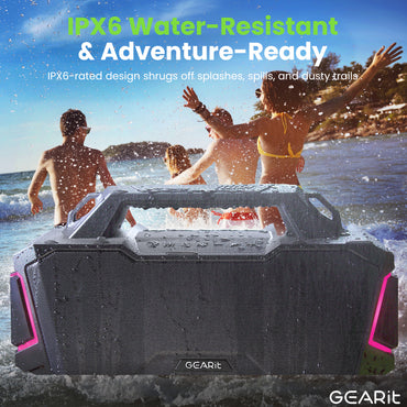 GEARit BOOM 120W Portable Bluetooth Speaker IPX6