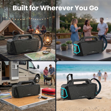GEARit BOOM 120W Portable Bluetooth Speaker IPX6
