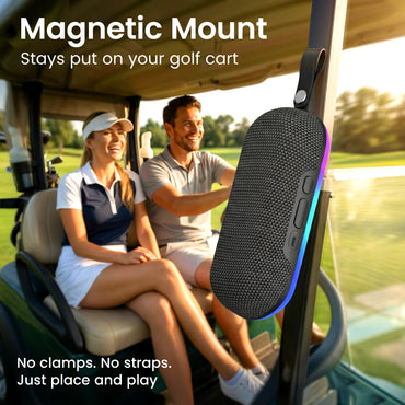 GEARit SoundBrick RGB Wireless Golf Magnetic Bluetooth Speaker 16W Audio Output - IPX6 Water-Resistant