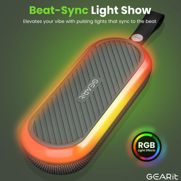 GEARit SoundBrick RGB Wireless Golf Magnetic Bluetooth Speaker 16W Audio Output - IPX6 Water-Resistant