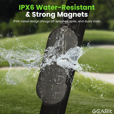 GEARit SoundBrick RGB Wireless Golf Magnetic Bluetooth Speaker 16W Audio Output - IPX6 Water-Resistant