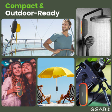 GEARit SoundBrick RGB Wireless Golf Magnetic Bluetooth Speaker 16W Audio Output - IPX6 Water-Resistant