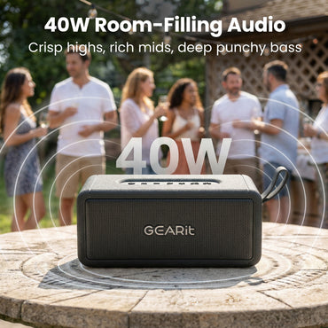 GEARit 40W Portable Bluetooth Speaker IPX6