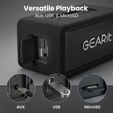 GEARit 40W Portable Bluetooth Speaker IPX6