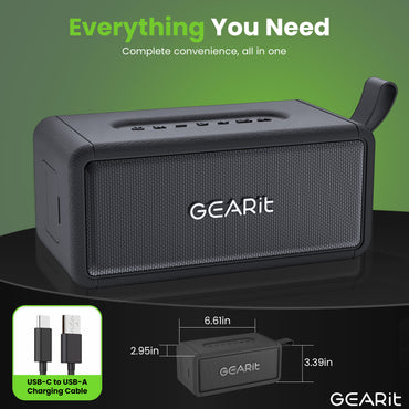 GEARit 40W Portable Bluetooth Speaker IPX6