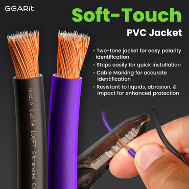 12 Gauge Speaker Wire, Speaker Cable 100ft for Car Audio, Home Theater, CCA