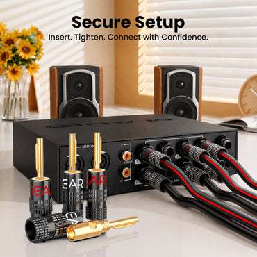 Speaker Wire with 12 Banana Plugs - 12 AWG / 100 Feet, image 4