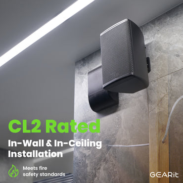 16/2 Audio Speaker Wire 16 Gauge CCA - CL2 Rated for In Wall Installation