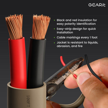 14/2 AWG OFC Outdoor Speaker Wire, Brown