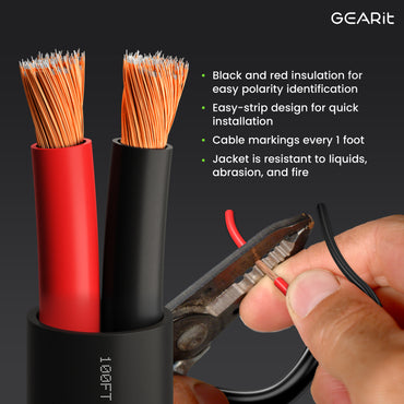 14/2 Outdoor Speaker Wire 14 Gauge CCA - CL3 Rated for Direct Burial in Ground