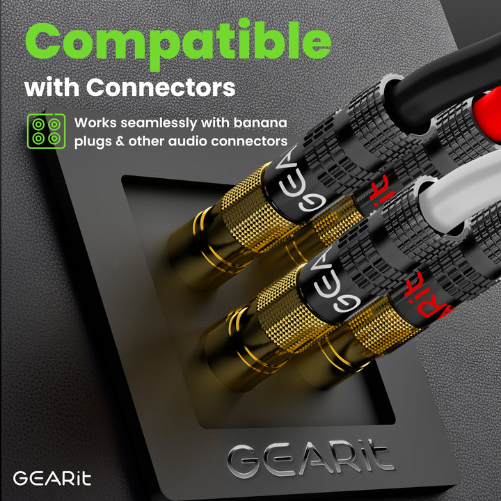 16/4 AWG Speaker Wire – 100ft Black CL3 Rated In-Wall Outdoor Burial Cable (Oxygen-Free Copper)
