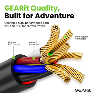 7 Way Conductor Wire RV Trailer Cord with Junction Box