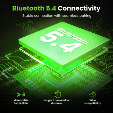 GEARit True Wireless Bluetooth Earbuds w/ Active Noise Cancellation, 22h Playtime