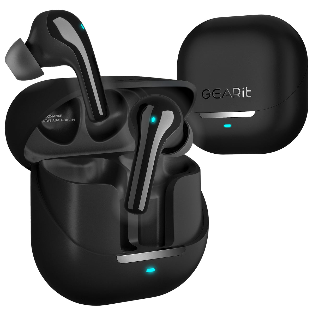 GEARit True Wireless Bluetooth Earbuds w/ Active Noise Cancellation, 2