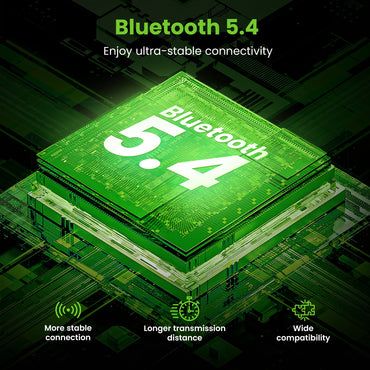 GEARit True Wireless Bluetooth Earbuds w/ Active Noise Cancellation, Touch Control LCD Display