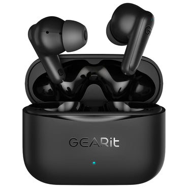 GEARit True Wireless Earbuds w/ Adaptive Hybrid ANC 16 Hour Battery Qi Charging