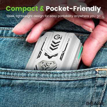 GEARit True Wireless Earbuds with Sliding RGB Charging Case w/ Sound