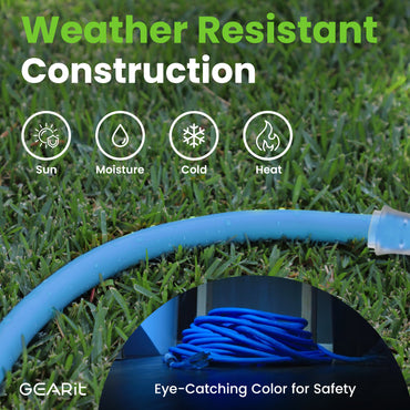 12/3 SJEOW Heavy Duty Outdoor Extension Cord 3 Outlet, 100 Feet