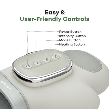 Adomii Hand Massager with Heat & Compression 9 Airbags 5-Finger Design