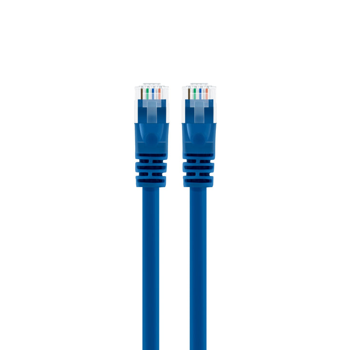 GearIT Cat6 Ethernet Patch Cable - Snagless RJ45, Stranded, 550Mhz, UTP, Pure Bare Copper Wire, 24AWG  - Blue - GearIT
