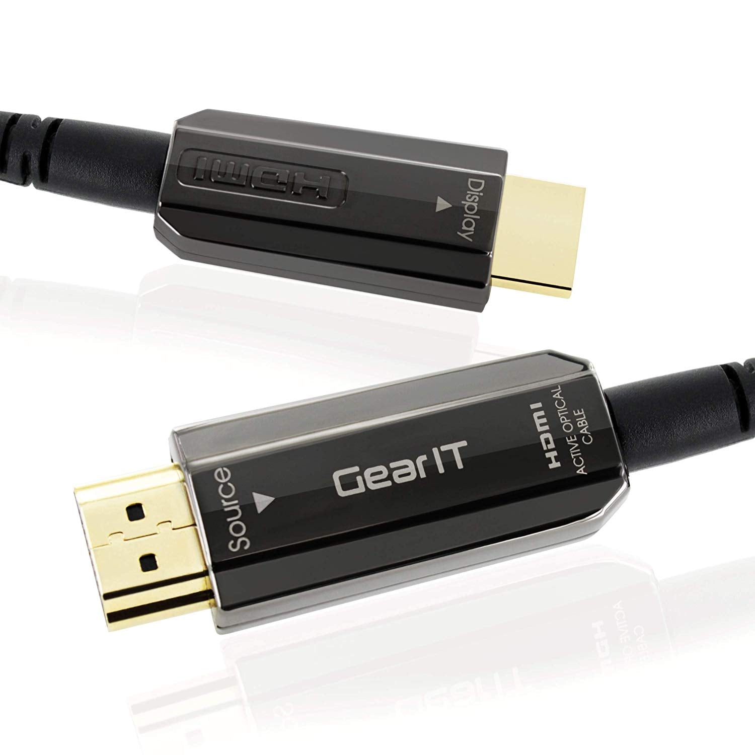 FAzuFlt Cable HDMI 2.0 4K de 30 pies, cable HDMI de fibra óptica, ultra  velocidad de 18 Gbps, 4K 60Hz, HDR, 3D, eARC, en pared Cl3, delgado y