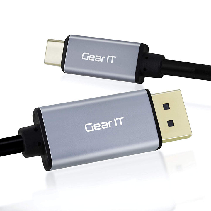 GearIT USB-C to DisplayPort Cable, [Thunderbolt 3 Port Compatible] USB Type-C, 4K@60Hz - Compatible for MacBook Pro 2018/2017, MacBook Air, iPad Pro - www.gearit.com