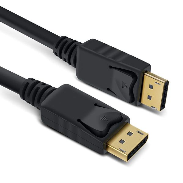 GearIT DisplayPort to DisplayPort Cable, DP to DP, Gold Plated, 4K Ready - Black - www.gearit.com