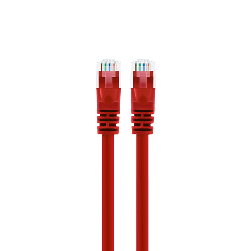 GearIT Cat6 Ethernet Patch Cable - Snagless RJ45, Stranded, 550Mhz, UTP, Pure Bare Copper Wire, 24AWG  - Red GearIT