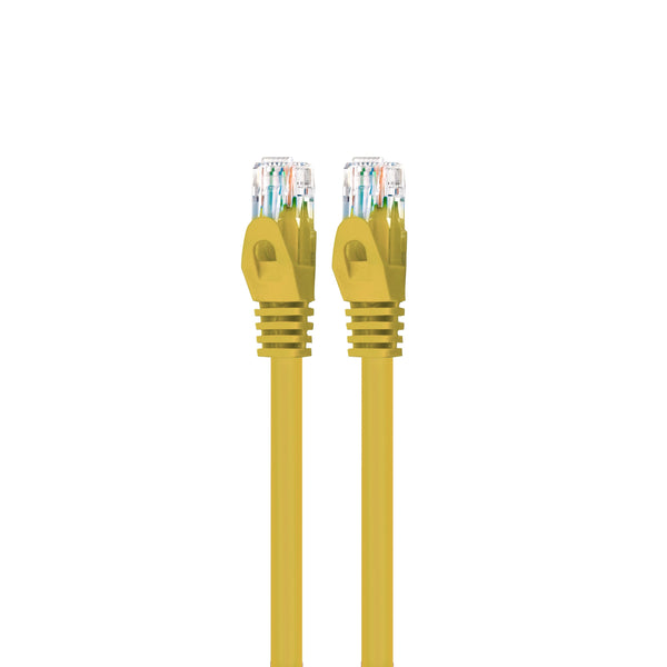 GearIT Cat6 Ethernet Patch Cable - Premium Flexible Soft Tab, Snagless RJ45, Stranded, 550Mhz, UTP, Pure Bare Copper Wire, 24AWG - Yellow - www.gearit.com