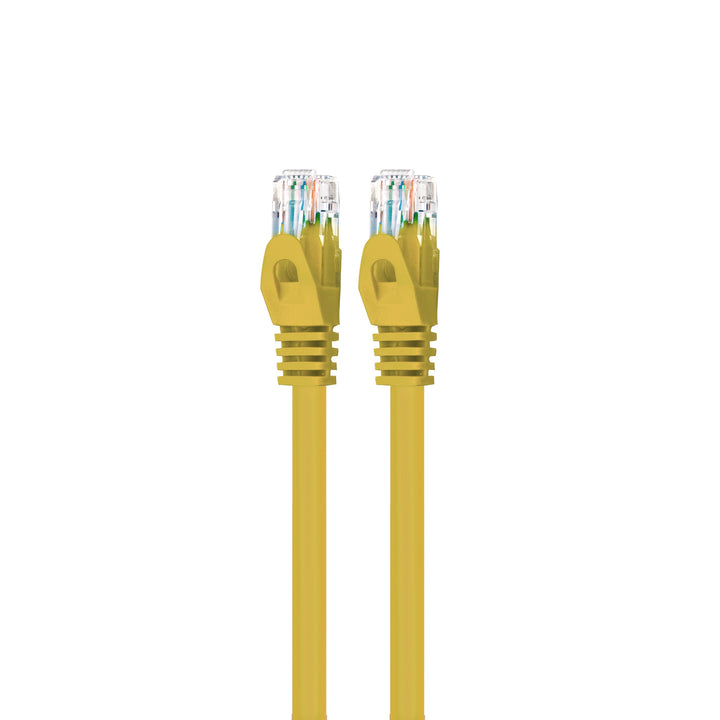 GearIT Cat6 Ethernet Patch Cable - Premium Flexible Soft Tab, Snagless RJ45, Stranded, 550Mhz, UTP, Pure Bare Copper Wire, 24AWG - Yellow - www.gearit.com