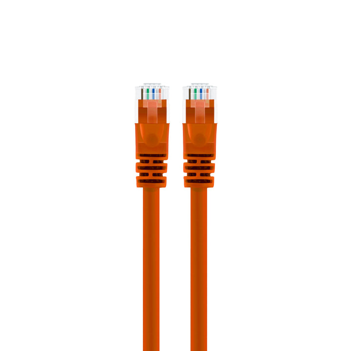 GearIT Cat6 Ethernet Patch Cable - Snagless RJ45, Stranded, 550Mhz, UTP, Pure Bare Copper Wire, 24AWG  - Orange - www.gearit.com