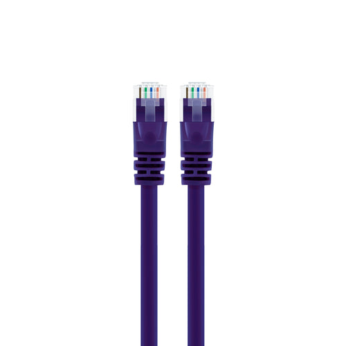 GearIT Cat6 Ethernet Patch Cable - Snagless RJ45, Stranded, 550Mhz, UTP, Pure Bare Copper Wire, 24AWG  - Purple GearIT