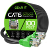 GearIT Cat6 CCA Outdoor Ethernet Cable for Direct Burial, Black - GearIT