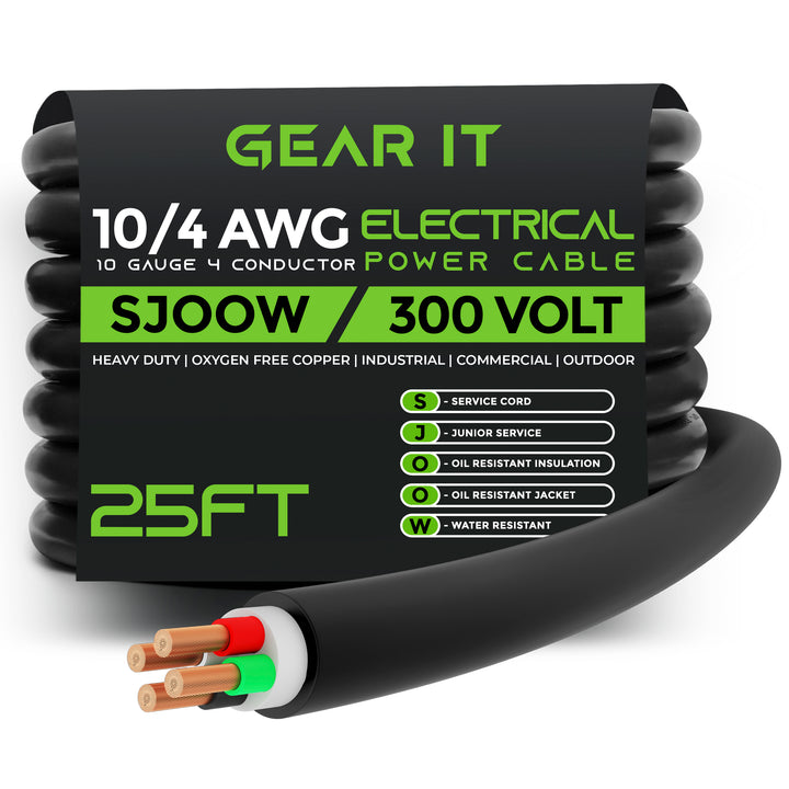 10/4 SJOOW OFC Power Cable 300V Electric Wire - GearIT