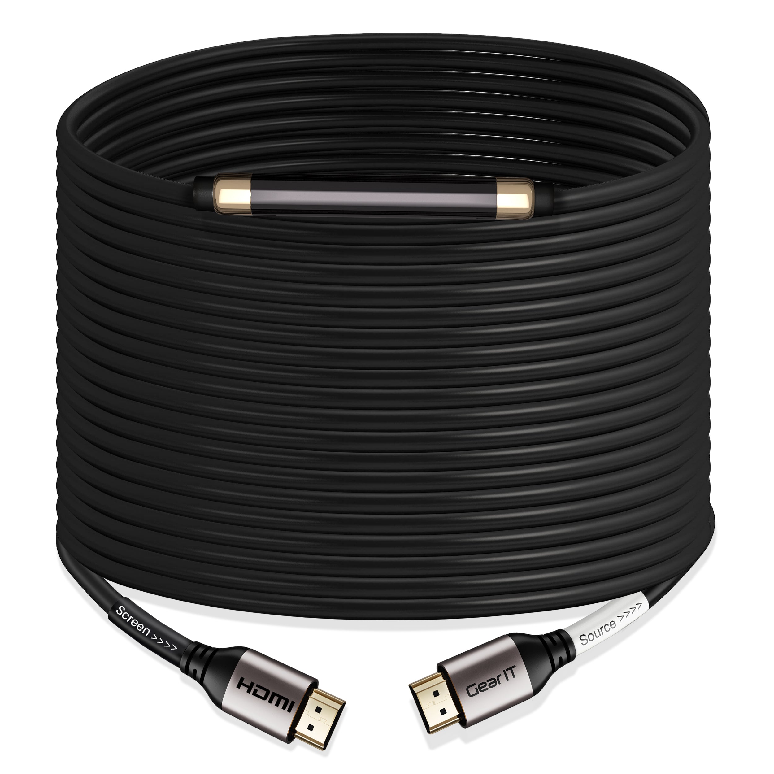 GearIT 4K HDMI Cable with Signal Booster CL3 Rated HDMI 2.0b 4K60