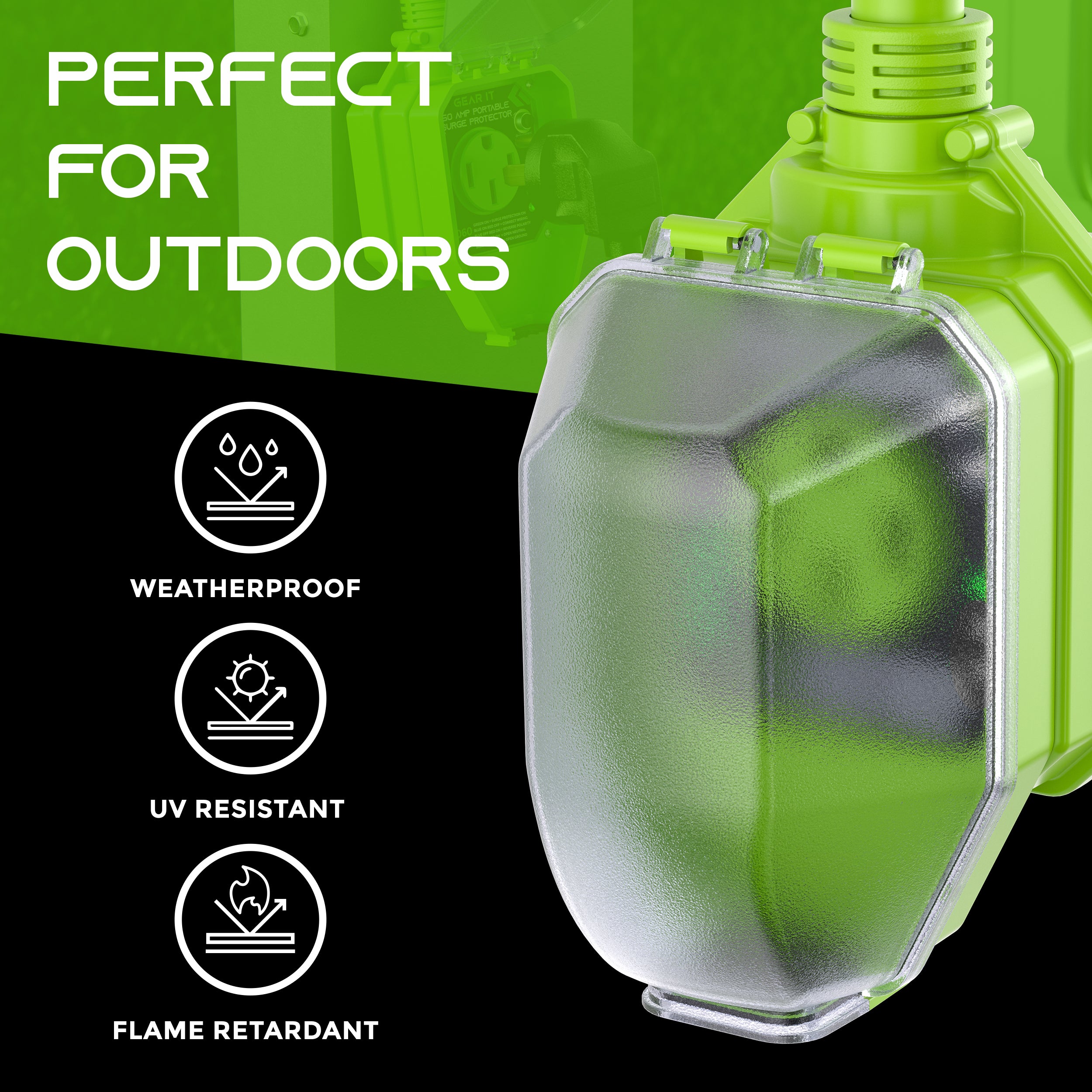 50-Amp RV Surge Protector Plug with 3060 Joules Surge Protection - Wea ...