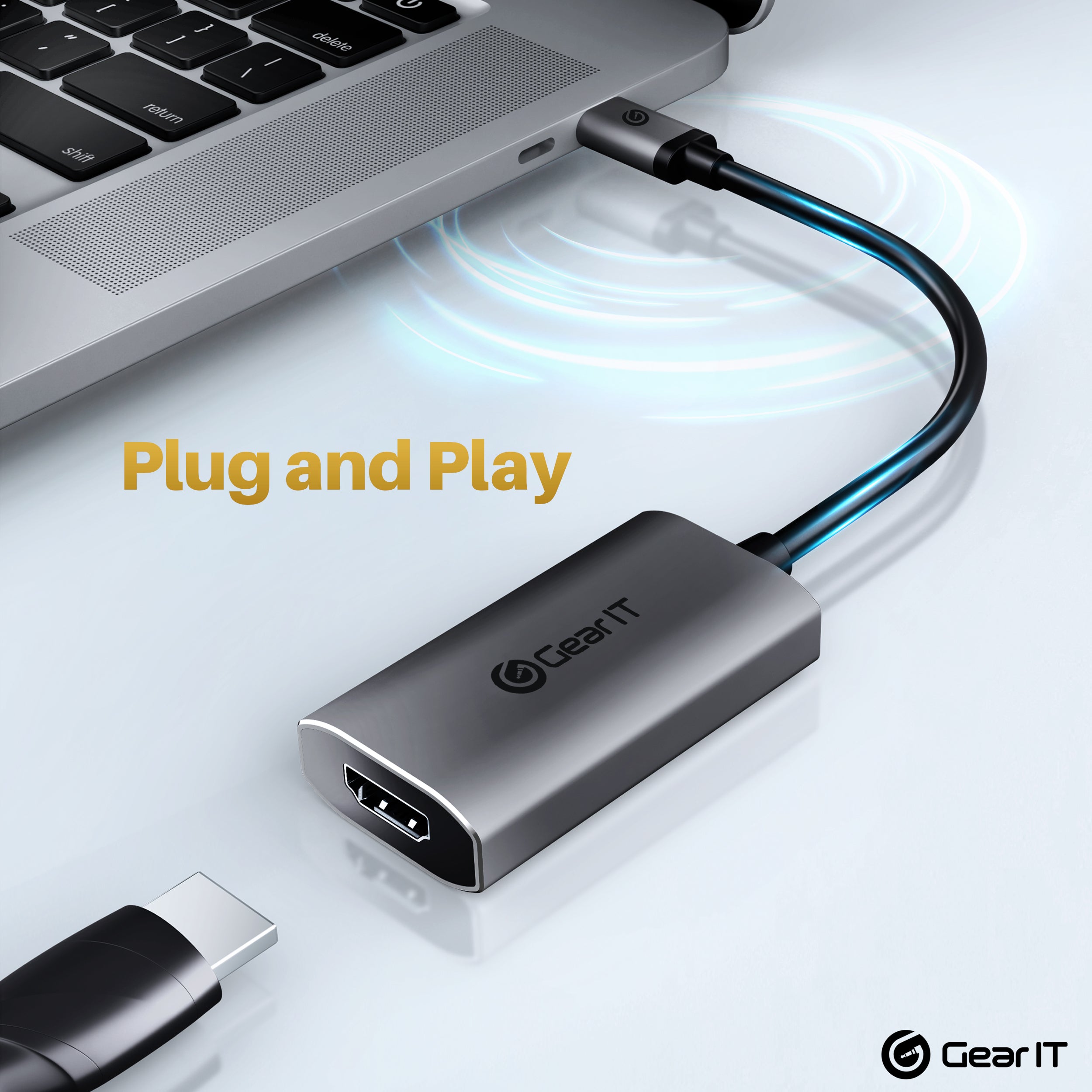 USB C to HDMI Adapter - 8K@60Hz Thunderbolt 3/4 Compatible - GEARit