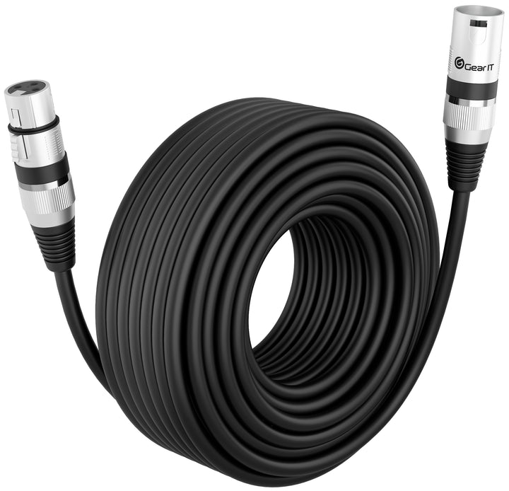 GearIT XLR Male to Female Microphone Extension Cable, Single Pack GearIT